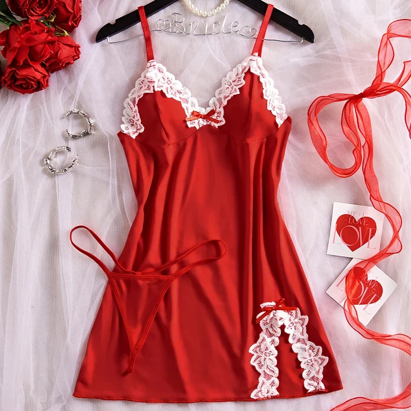 Seamless Strap Lounge Bra and Skirt Set