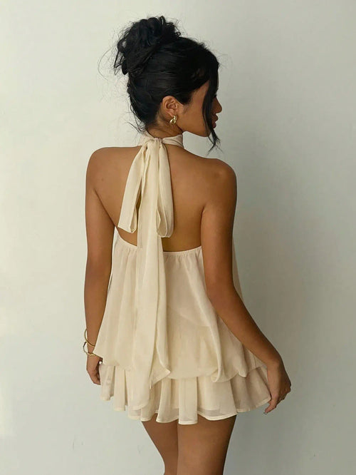 Aloruh Halter Mini Dress