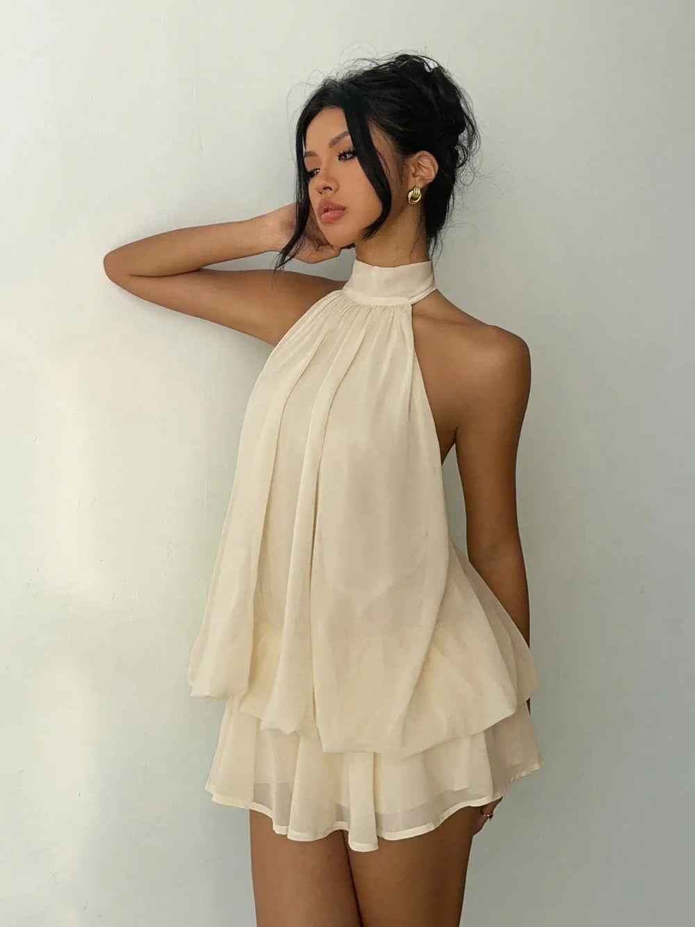 Aloruh Halter Mini Dress