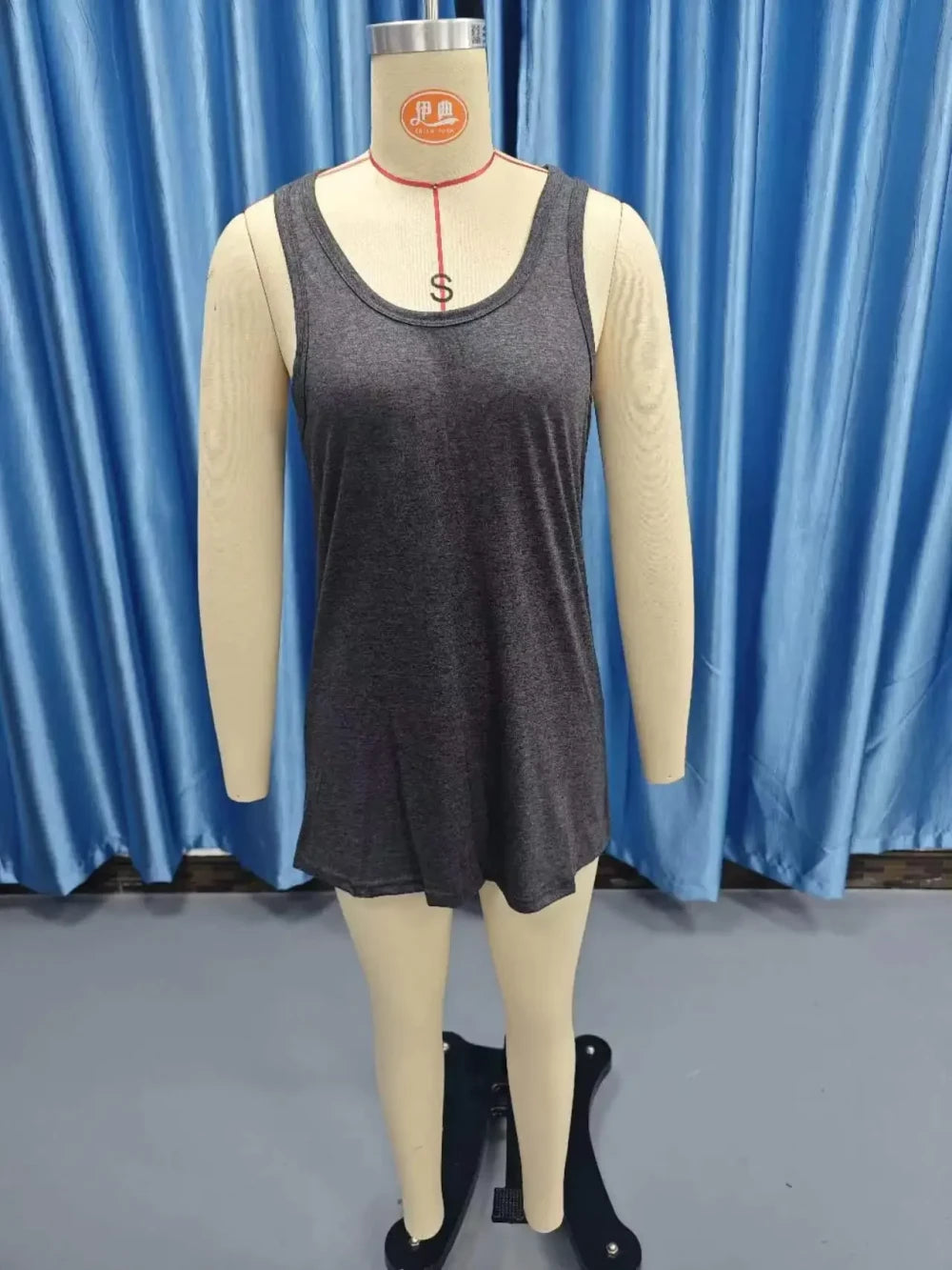 Sleeveless Herringbone Knit Dress