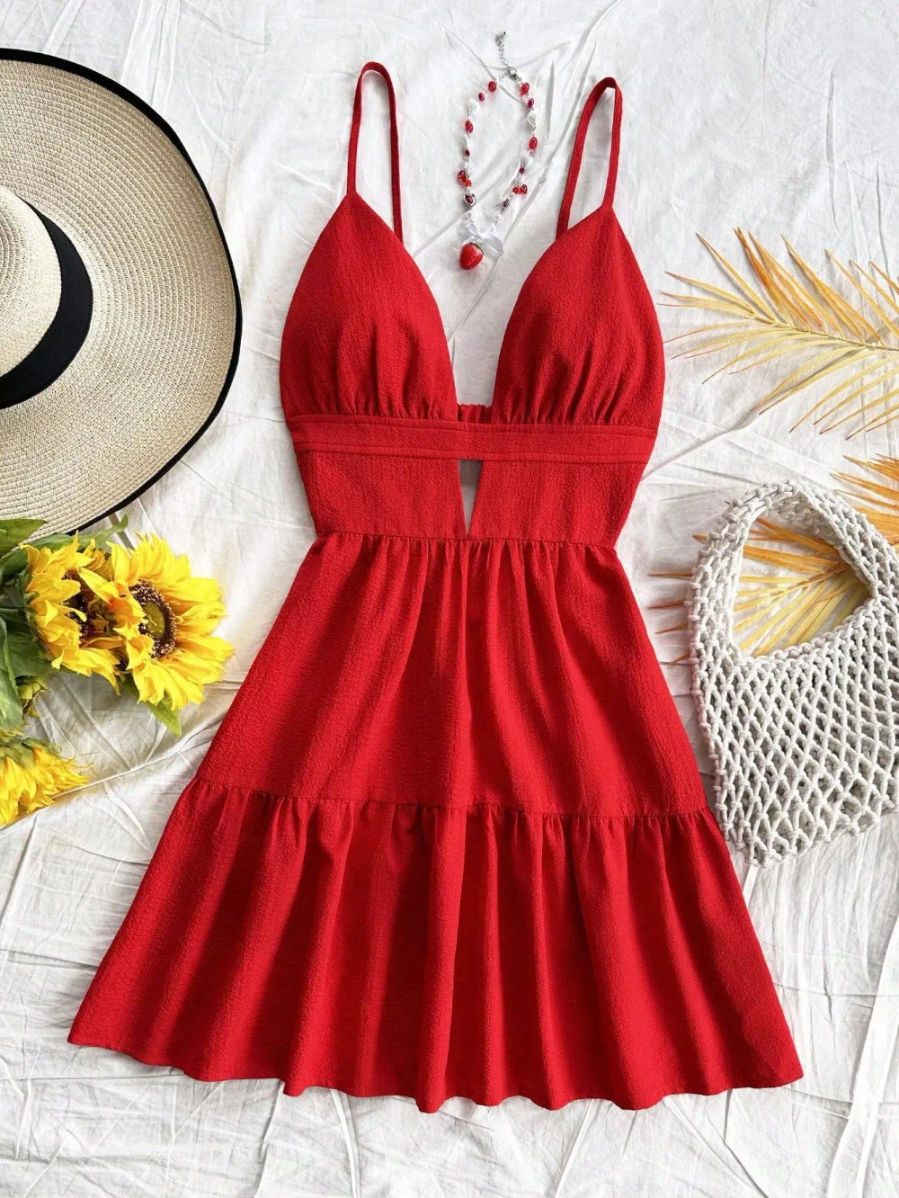 Leopard Print Mini Camisole Dress