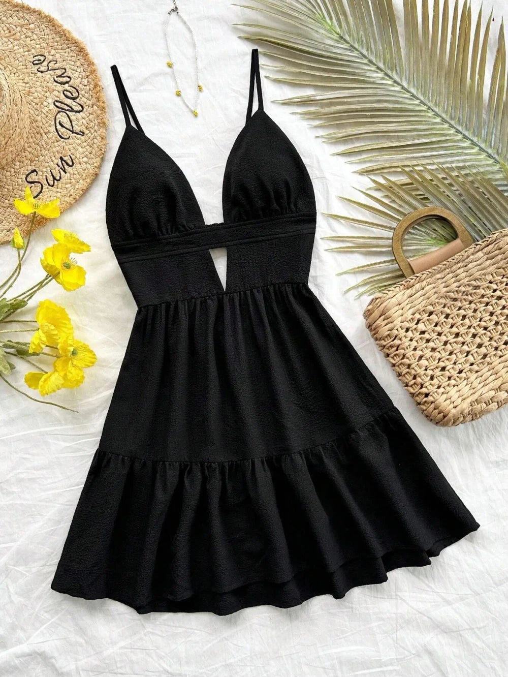 Leopard Print Mini Camisole Dress