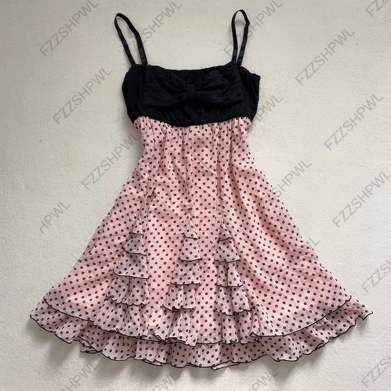 Solid Lace Bow Dress