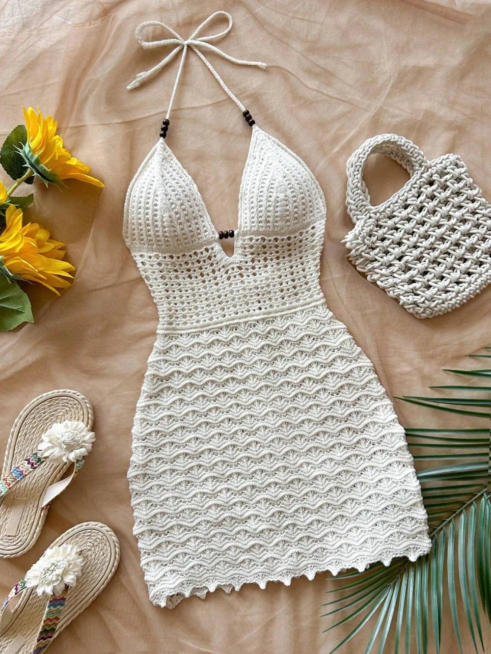 Knit Beach Mini Dress