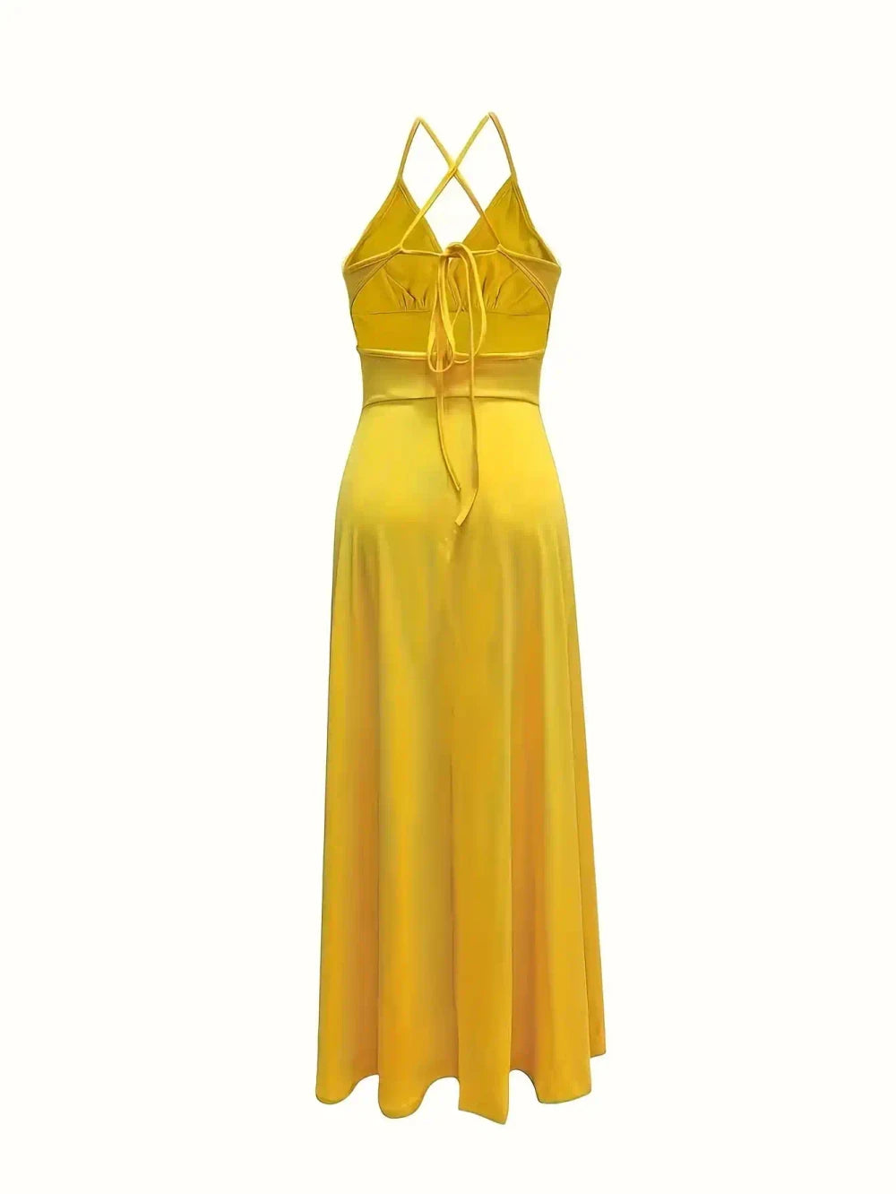 Backless Lace-Up Camisole Dress