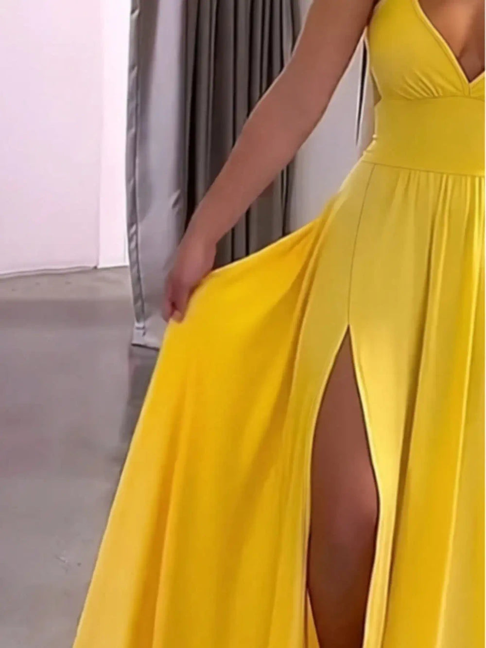 Backless Lace-Up Camisole Dress