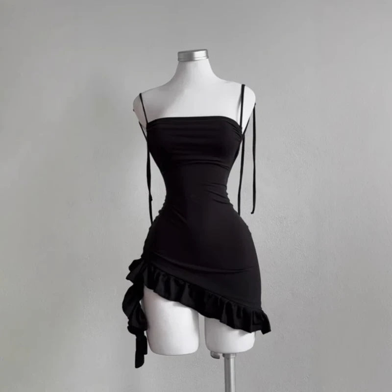 Sleeveless Backless Mini Dress