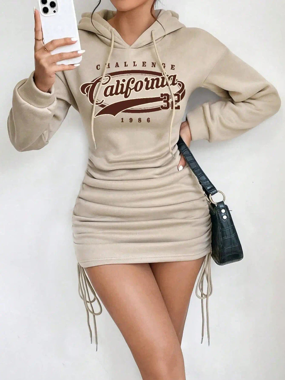 Hooded Short Casual Dress