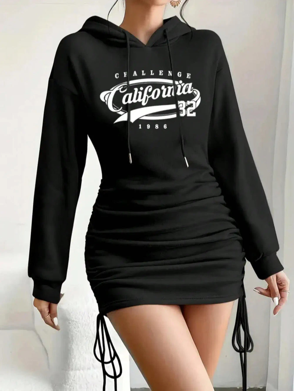 Hooded Short Casual Dress