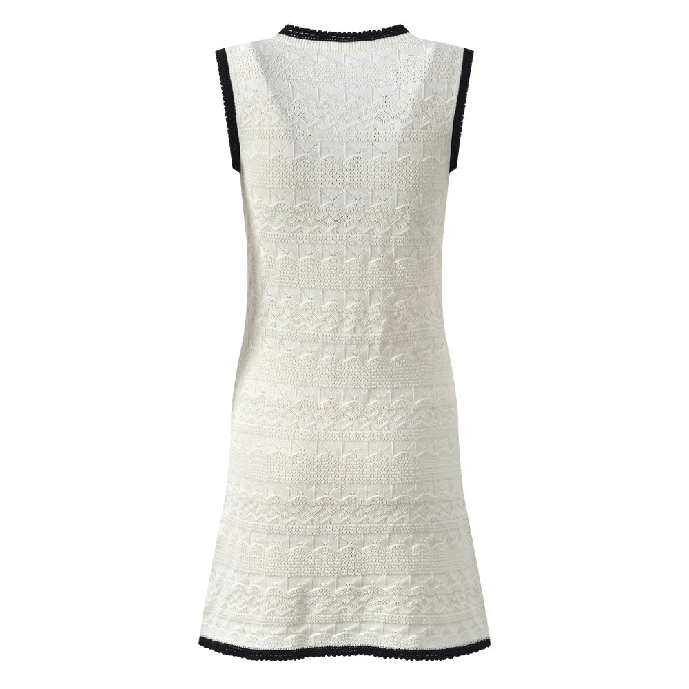 Floral Knitted Mini Dress