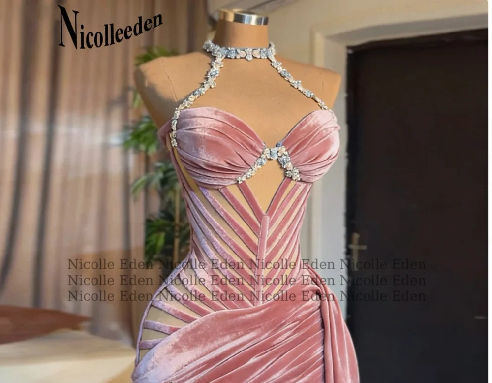 Pleated Satin Cocktail Dress